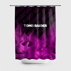 Шторка для душа Tomb Raider pro gaming: символ сверху, цвет: 3D-принт