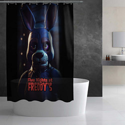 Шторка для душа Five Nights at Freddys Bonnie, цвет: 3D-принт — фото 2