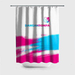 Шторка для душа Danganronpa neon gradient style: символ сверху, цвет: 3D-принт