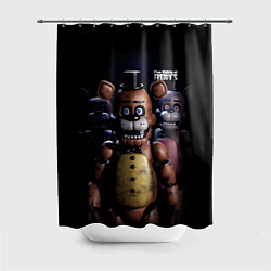 Шторка для душа Five Nights at Freddys персонажи, цвет: 3D-принт