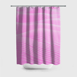 Шторка для ванной Волны светло-розовый