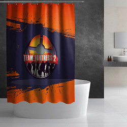 Шторка для душа Лого Team Fortress 2, цвет: 3D-принт — фото 2