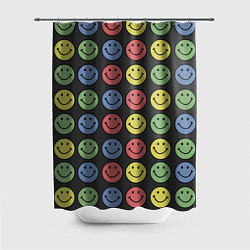 Шторка для душа Smiley, цвет: 3D-принт