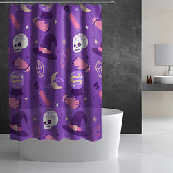 Шторка для душа Ведьмин узор, цвет: 3D-принт — фото 2