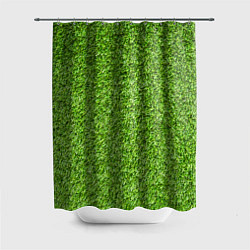 Шторка для душа Зелёный газон, цвет: 3D-принт