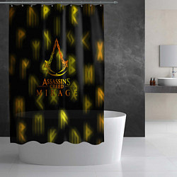 Шторка для душа Assasins Creed mirage, цвет: 3D-принт — фото 2