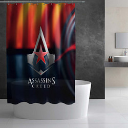 Шторка для душа Assassins Creed ussr, цвет: 3D-принт — фото 2