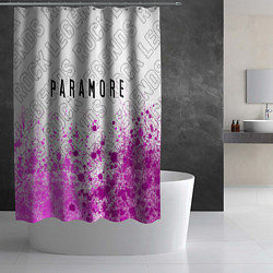 Шторка для душа Paramore rock legends: символ сверху, цвет: 3D-принт — фото 2
