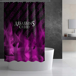 Шторка для душа Assassins Creed pro gaming: символ сверху, цвет: 3D-принт — фото 2
