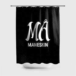 Шторка для душа Maneskin glitch на темном фоне, цвет: 3D-принт