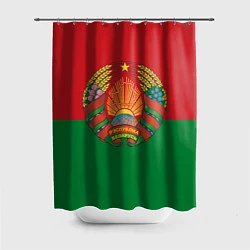 Шторка для душа Республика Беларусь, цвет: 3D-принт