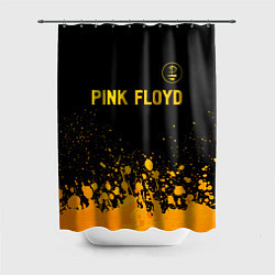 Шторка для душа Pink Floyd - gold gradient посередине, цвет: 3D-принт