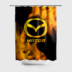 Шторка для душа Mazda - gold gradient, цвет: 3D-принт