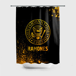 Шторка для душа Ramones - gold gradient, цвет: 3D-принт