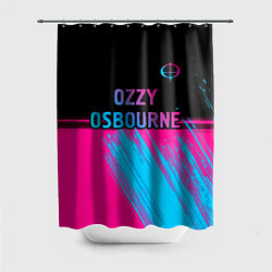 Шторка для ванной Ozzy Osbourne - neon gradient посередине