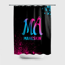 Шторка для душа Maneskin - neon gradient, цвет: 3D-принт