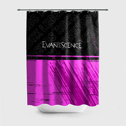 Шторка для душа Evanescence rock legends посередине, цвет: 3D-принт