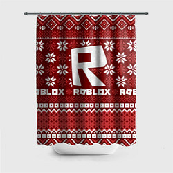 Шторка для душа Roblox christmas sweater, цвет: 3D-принт