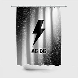 Шторка для душа AC DC glitch на светлом фоне, цвет: 3D-принт