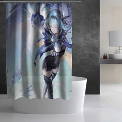 Шторка для душа Genshin Impact Эола Меч, цвет: 3D-принт — фото 2
