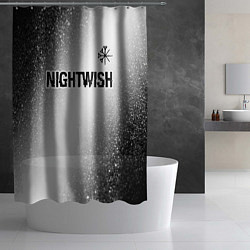 Шторка для душа Nightwish glitch на светлом фоне посередине, цвет: 3D-принт — фото 2