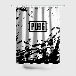 Шторка для душа PUBG black color splash game, цвет: 3D-принт