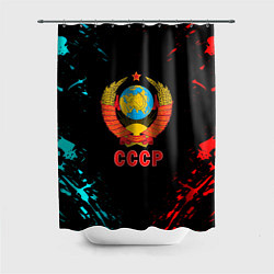 Шторка для душа Моя страна СССР краски, цвет: 3D-принт