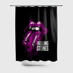 Шторка для душа The Rolling Stones - lips, цвет: 3D-принт