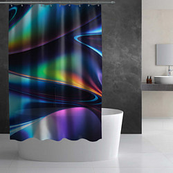 Шторка для душа Голографический материал, цвет: 3D-принт — фото 2