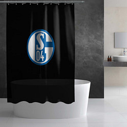 Шторка для душа Schalke 04 fc club sport, цвет: 3D-принт — фото 2