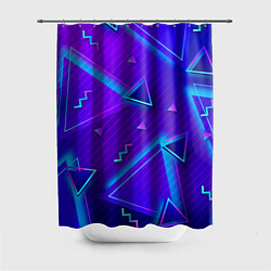 Шторка для ванной Neon Pattern colored