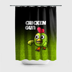 Шторка для душа Chicken Gun - Zombie Chicken, цвет: 3D-принт
