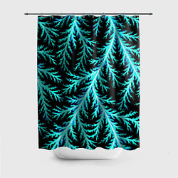 Шторка для душа Разряды электричества Tie Dye, цвет: 3D-принт