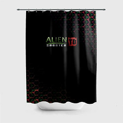 Шторка для душа Alien Shooter космос тема, цвет: 3D-принт