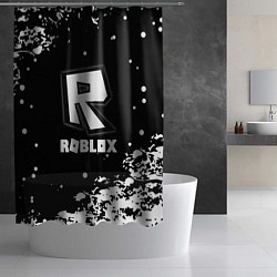 Шторка для душа Roblox белая краска, цвет: 3D-принт — фото 2