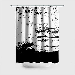 Шторка для душа Deathloop чёрные краски, цвет: 3D-принт