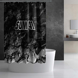 Шторка для душа Sum41 black graphite, цвет: 3D-принт — фото 2