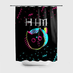 Шторка для душа HIM - rock star cat, цвет: 3D-принт