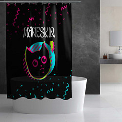 Шторка для душа Maneskin - rock star cat, цвет: 3D-принт — фото 2