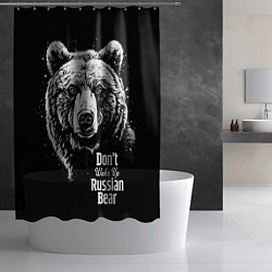 Шторка для душа Do not wake up the Russian bear, цвет: 3D-принт — фото 2