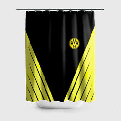 Шторка для душа Borussia geometry yellow, цвет: 3D-принт