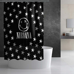 Шторка для душа Nirvana stars steel, цвет: 3D-принт — фото 2