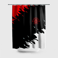 Шторка для душа Manchester United flame fc, цвет: 3D-принт