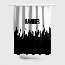 Шторка для душа Ramones fire black rock, цвет: 3D-принт