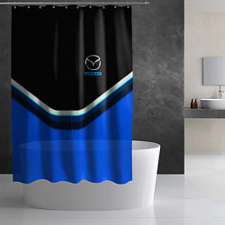 Шторка для душа Mazda sport brend car, цвет: 3D-принт — фото 2