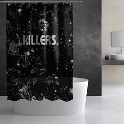 Шторка для душа The Killers black ice, цвет: 3D-принт — фото 2