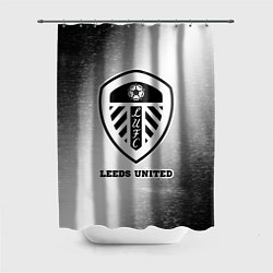 Шторка для душа Leeds United sport на светлом фоне, цвет: 3D-принт