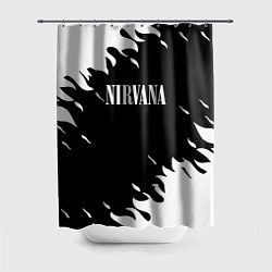 Шторка для душа Nirvana текстура огонь, цвет: 3D-принт