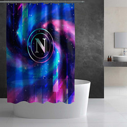 Шторка для душа Napoli неоновый космос, цвет: 3D-принт — фото 2