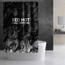 Шторка для душа Red Hot Chili Peppers black graphite, цвет: 3D-принт — фото 2